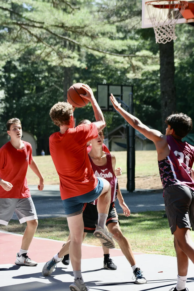 Basketball on The Pooch court