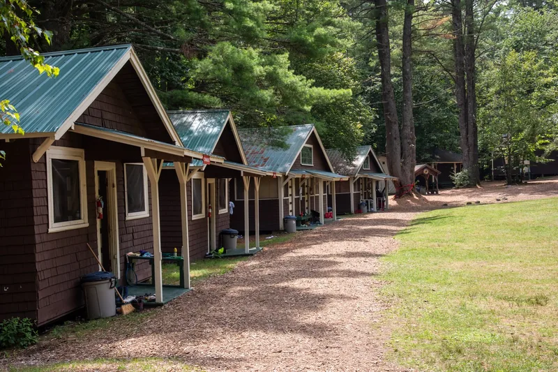 The Bunks at Camp Wigwam — With 40 bunks and platform tents, each of the sleeping quarters has its own charm and character