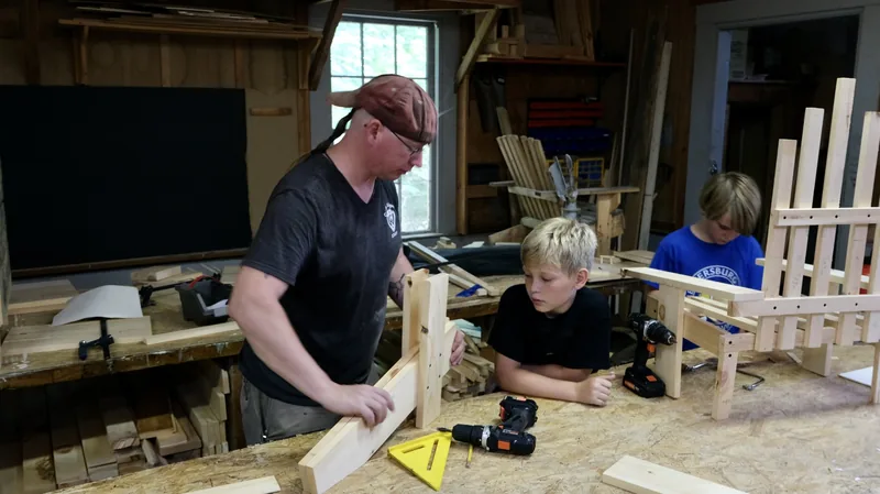 The Arts at Camp Wigwam — Projects big and small at ceramics, woodworking, film studio, model rocketry, music production, and newspaper